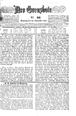 Der Grenzbote Sonntag 12. November 1871