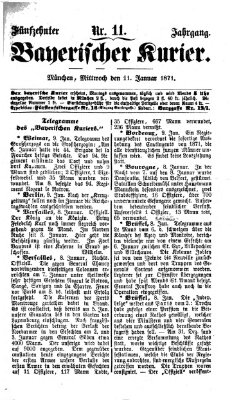 Bayerischer Kurier Mittwoch 11. Januar 1871