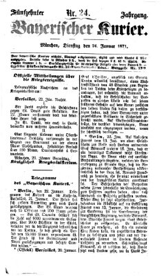 Bayerischer Kurier Dienstag 24. Januar 1871