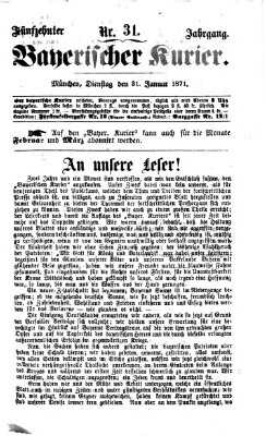 Bayerischer Kurier Dienstag 31. Januar 1871