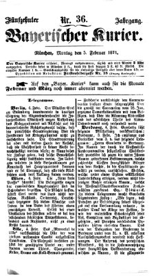 Bayerischer Kurier Montag 6. Februar 1871