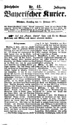 Bayerischer Kurier Samstag 11. Februar 1871