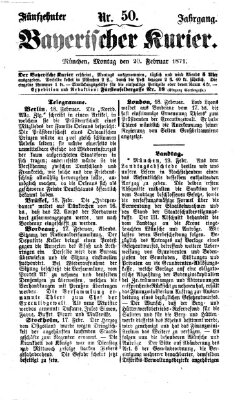 Bayerischer Kurier Montag 20. Februar 1871