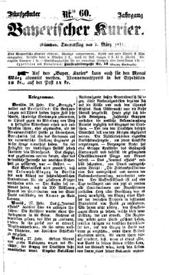 Bayerischer Kurier Donnerstag 2. März 1871