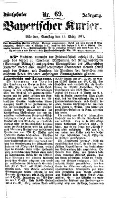 Bayerischer Kurier Samstag 11. März 1871