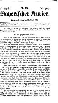 Bayerischer Kurier Dienstag 25. April 1871