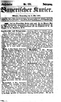 Bayerischer Kurier Donnerstag 11. Mai 1871