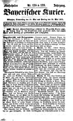 Bayerischer Kurier Donnerstag 18. Mai 1871