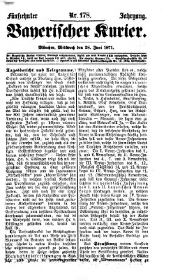 Bayerischer Kurier Mittwoch 28. Juni 1871