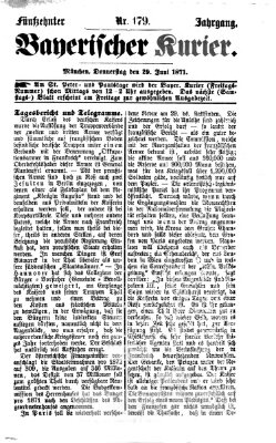 Bayerischer Kurier Donnerstag 29. Juni 1871