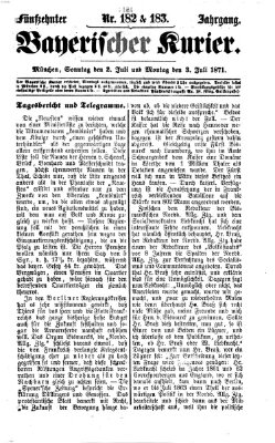 Bayerischer Kurier Montag 3. Juli 1871