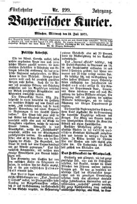 Bayerischer Kurier Mittwoch 19. Juli 1871