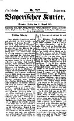 Bayerischer Kurier Freitag 11. August 1871