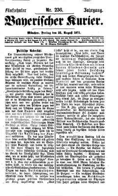 Bayerischer Kurier Freitag 25. August 1871