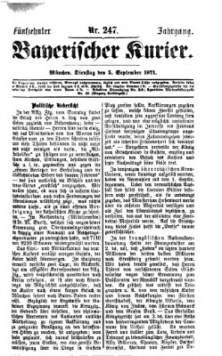 Bayerischer Kurier Dienstag 5. September 1871