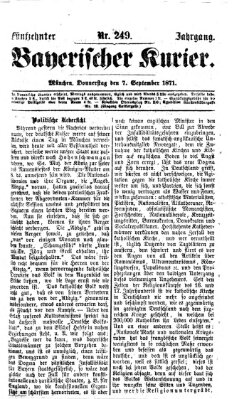 Bayerischer Kurier Donnerstag 7. September 1871