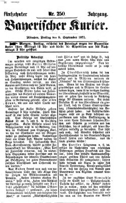 Bayerischer Kurier Freitag 8. September 1871