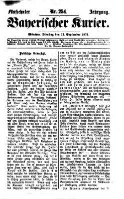 Bayerischer Kurier Dienstag 12. September 1871