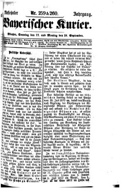 Bayerischer Kurier Sonntag 17. September 1871