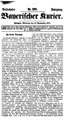 Bayerischer Kurier Mittwoch 27. September 1871