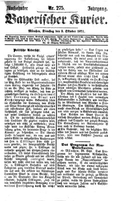 Bayerischer Kurier Dienstag 3. Oktober 1871