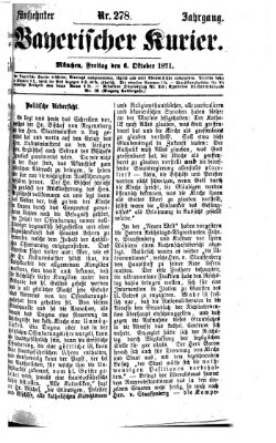 Bayerischer Kurier Freitag 6. Oktober 1871