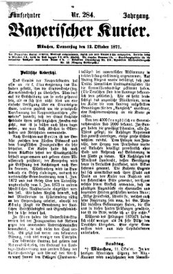 Bayerischer Kurier Donnerstag 12. Oktober 1871