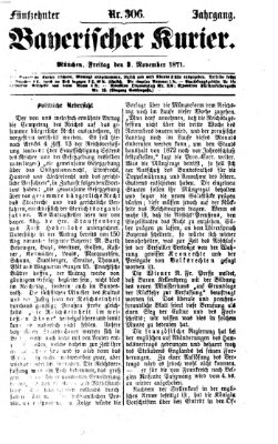 Bayerischer Kurier Freitag 3. November 1871