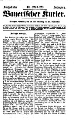 Bayerischer Kurier Montag 20. November 1871