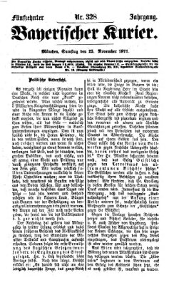 Bayerischer Kurier Samstag 25. November 1871