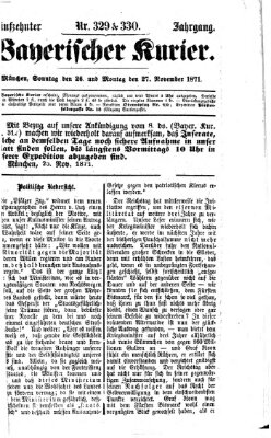 Bayerischer Kurier Sonntag 26. November 1871