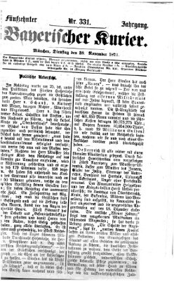 Bayerischer Kurier Dienstag 28. November 1871