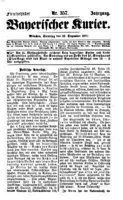 Bayerischer Kurier Sonntag 24. Dezember 1871