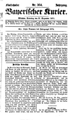 Bayerischer Kurier Sonntag 31. Dezember 1871