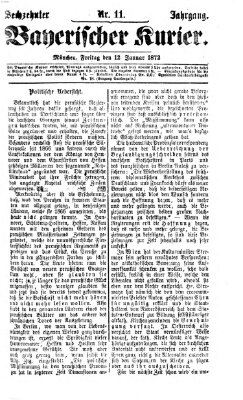 Bayerischer Kurier Freitag 12. Januar 1872