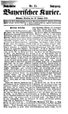 Bayerischer Kurier Dienstag 16. Januar 1872