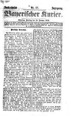 Bayerischer Kurier Freitag 19. Januar 1872