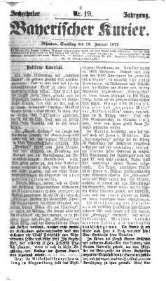 Bayerischer Kurier Samstag 20. Januar 1872