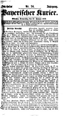 Bayerischer Kurier Donnerstag 25. Januar 1872