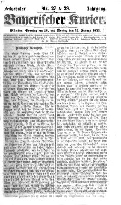 Bayerischer Kurier Montag 29. Januar 1872