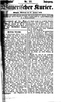 Bayerischer Kurier Mittwoch 31. Januar 1872