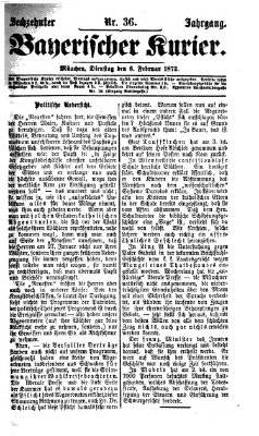 Bayerischer Kurier Dienstag 6. Februar 1872