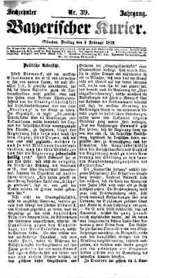 Bayerischer Kurier Freitag 9. Februar 1872