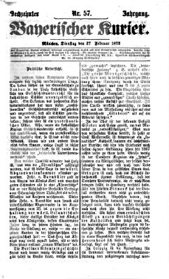 Bayerischer Kurier Dienstag 27. Februar 1872