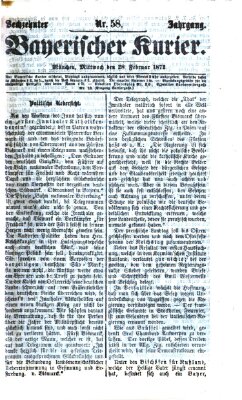 Bayerischer Kurier Mittwoch 28. Februar 1872