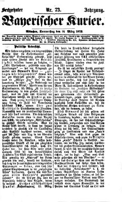 Bayerischer Kurier Donnerstag 14. März 1872