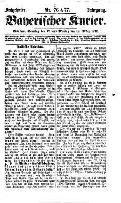 Bayerischer Kurier Montag 18. März 1872