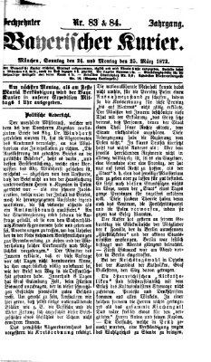 Bayerischer Kurier Sonntag 24. März 1872