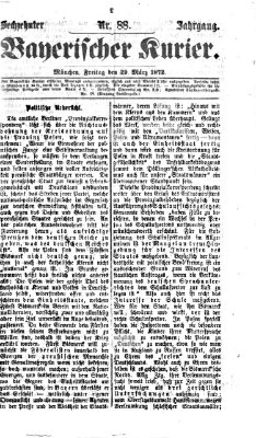 Bayerischer Kurier Freitag 29. März 1872