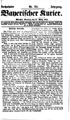 Bayerischer Kurier Sonntag 31. März 1872